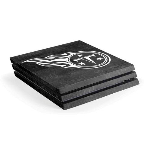 NFL Tennessee Titans Black & White PS4 Pro Console Skin